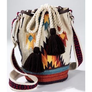 Southwest Zapotec Style Bucket Tote Bag